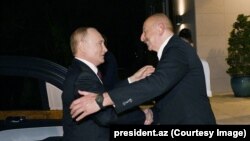 Владимир Путин и Ильхам Алиев